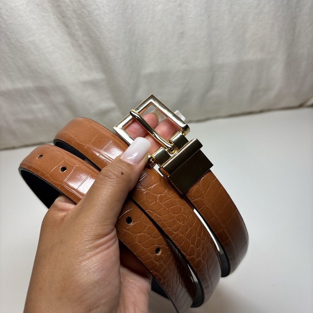 Liz Claiborne Womens Belt In Cognac | Sz XL - Picture 5 of 9